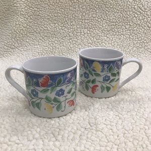 Nicole Drink Tea Coffee Cup Mug Set of 2
Flower Floral Design 
Dishwasher, Oven